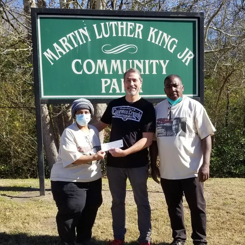 A Cypress Creek Southern Ales donation to HYPE at Martin Luther King Jr. Community Park